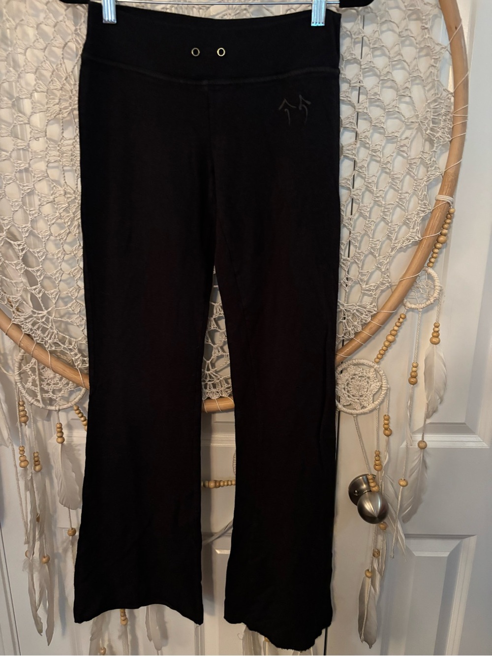 Green Apple Black Ribbed Waist Yoga Pants A00423
